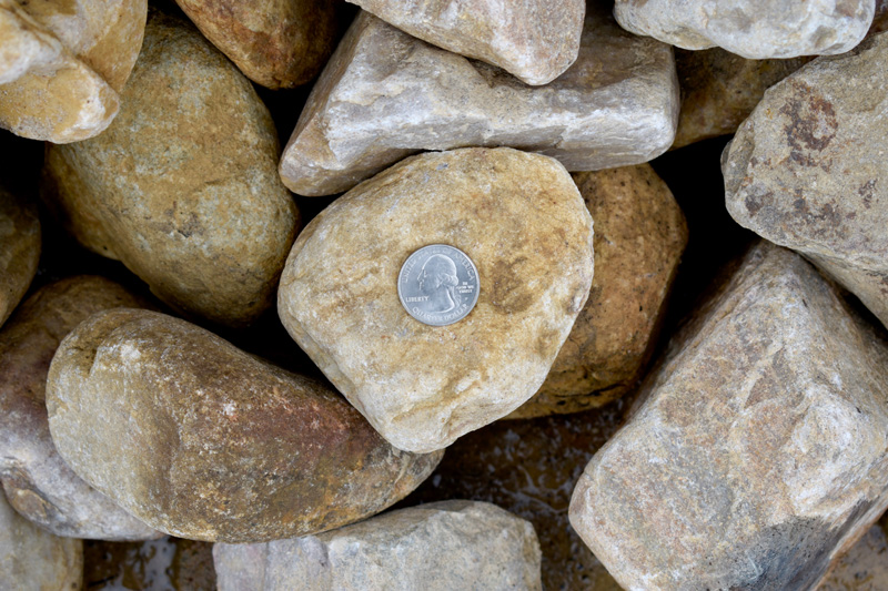 Riversurge stones for landscaping