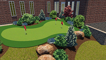 Snows Garden Center Landscaping 3D Rendering 3